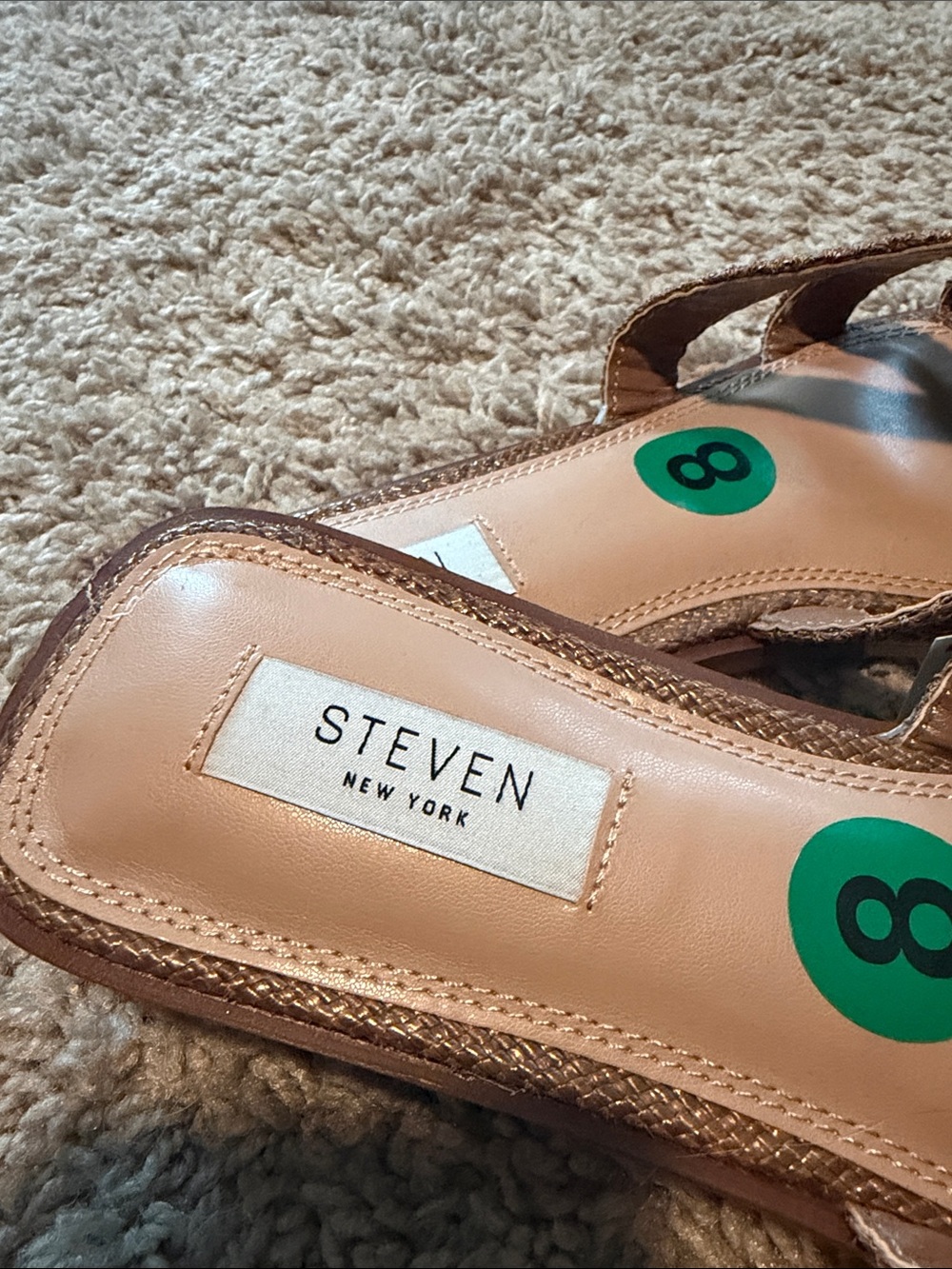 Steven By Steve Madden Braided Slide Mules - Brown - Picture 2 of 5